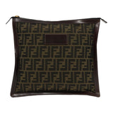 Fendi Zucca  Canvas Clutch Bag