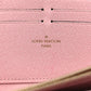Louis Vuitton Damier Ebene Zippy Wallet Rose Ballerine