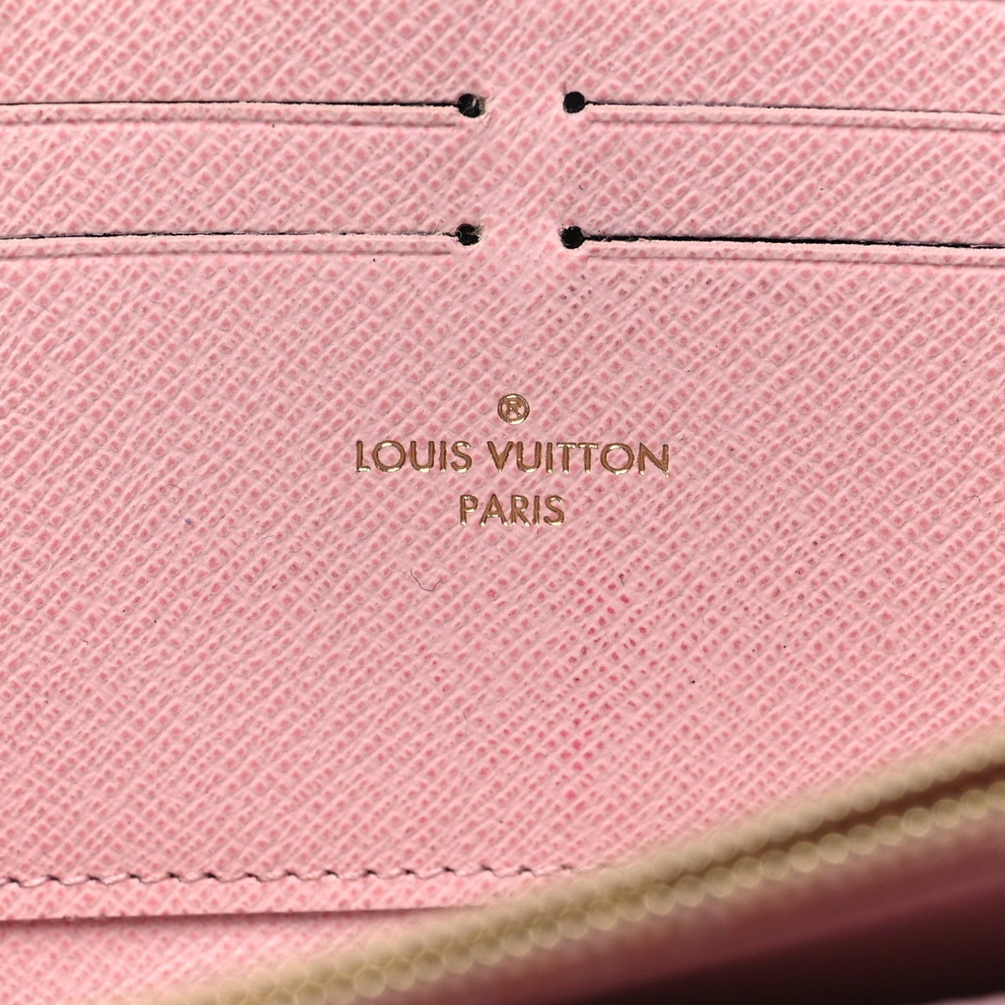 Louis Vuitton Damier Ebene Zippy Wallet Rose Ballerine