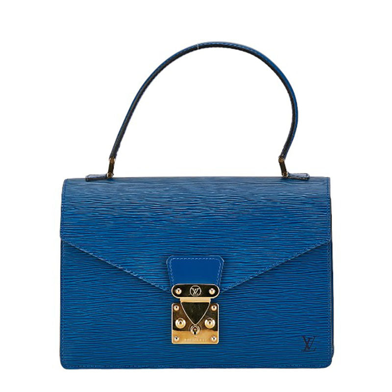 Louis Vuitton Epi Concorde Handbag M52135 Tread Blue Leather  Louis Vuitton