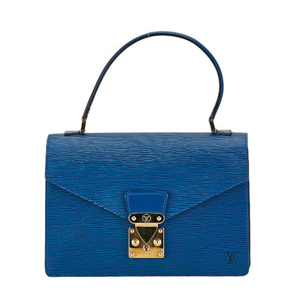 Louis Vuitton Epi Concorde Handbag M52135 Tread Blue Leather  Louis Vuitton