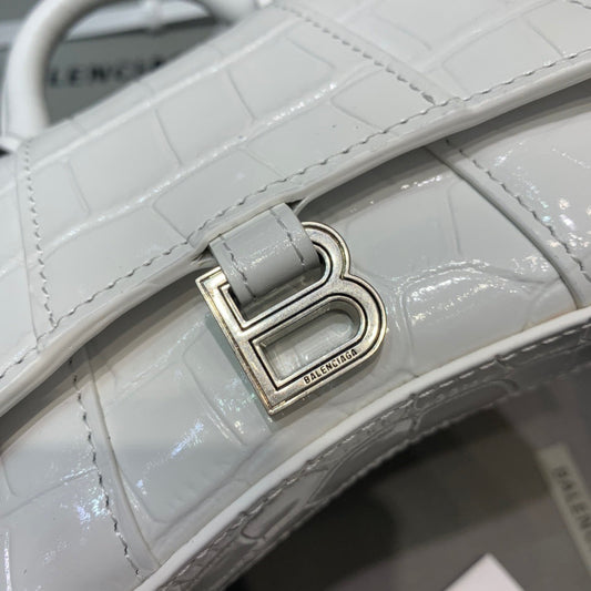 BLN-Ciaga Hourglass Mini Handbag In White, For Women,  Bags 4.7in/12Amelia 6373721LR6Y9016