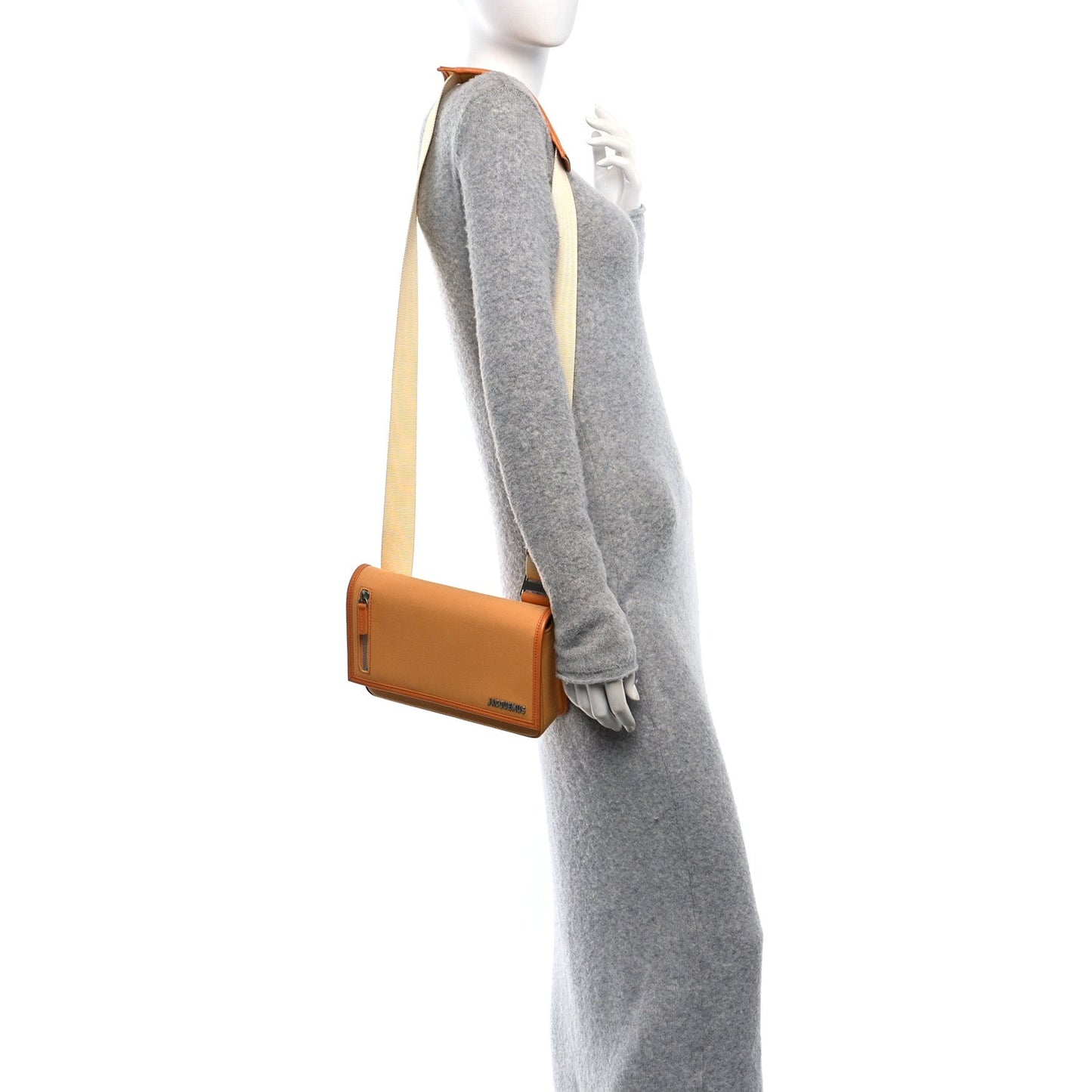 Jacquemus Canvas Le Messageru Bag Orange