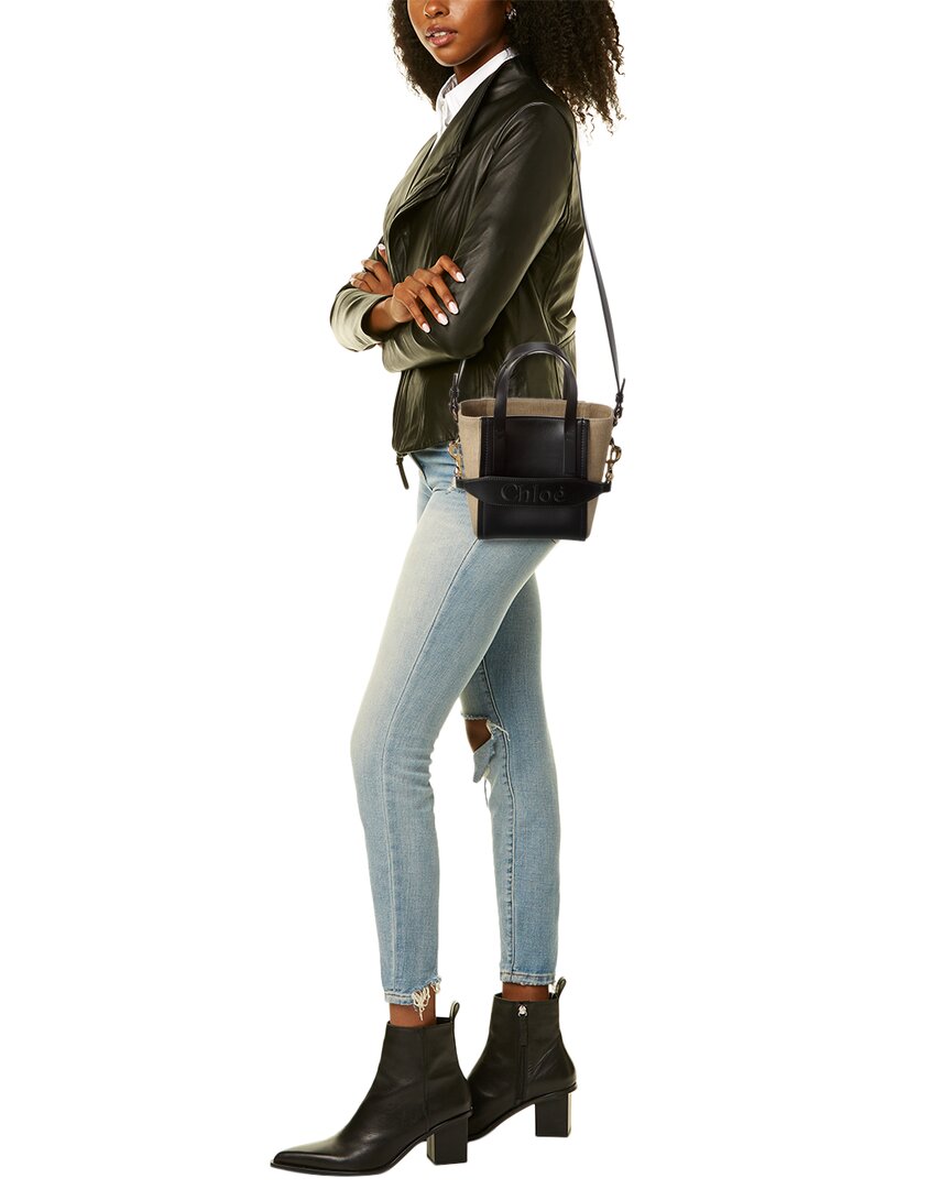 CHL - CC o? Sense Small Linen & Leather Tote