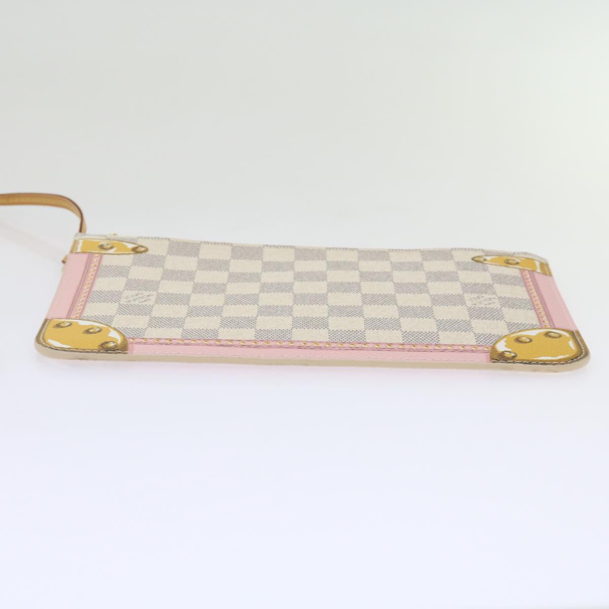 Louis Vuitton Neverfull Pouch  Canvas Clutch Bag