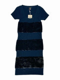 LOUIS VUITTON Navy Blue Size Medium Knee Length Dress
