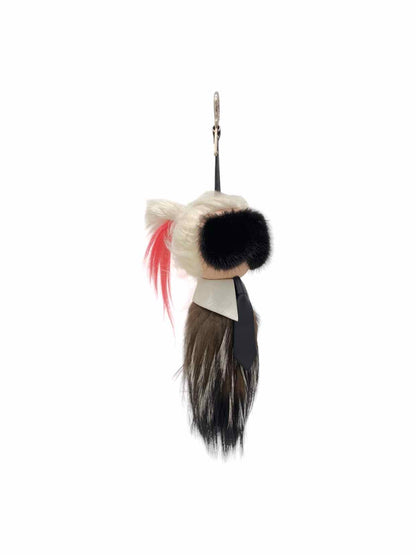 FENDI Black & White Key Chain