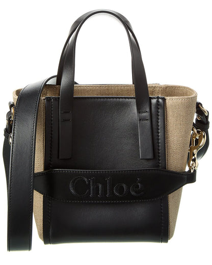 CHL - CC o? Sense Small Linen & Leather Tote