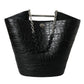 Blnciaga Elegant  Crocodile Leather Maxi Bucket Women's Bag