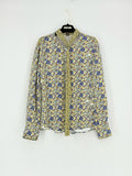 LOUIS VUITTON Yellow Multicolor Printed Size US 8 Shirt