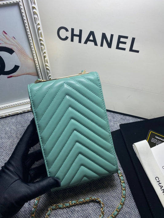 CHL -  Chevron Trendy CHL -  Phone Mint Bag For Women 18cm/7in