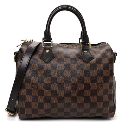 Louis Vuitton Damier Ebene Speedy Bandouliere 25