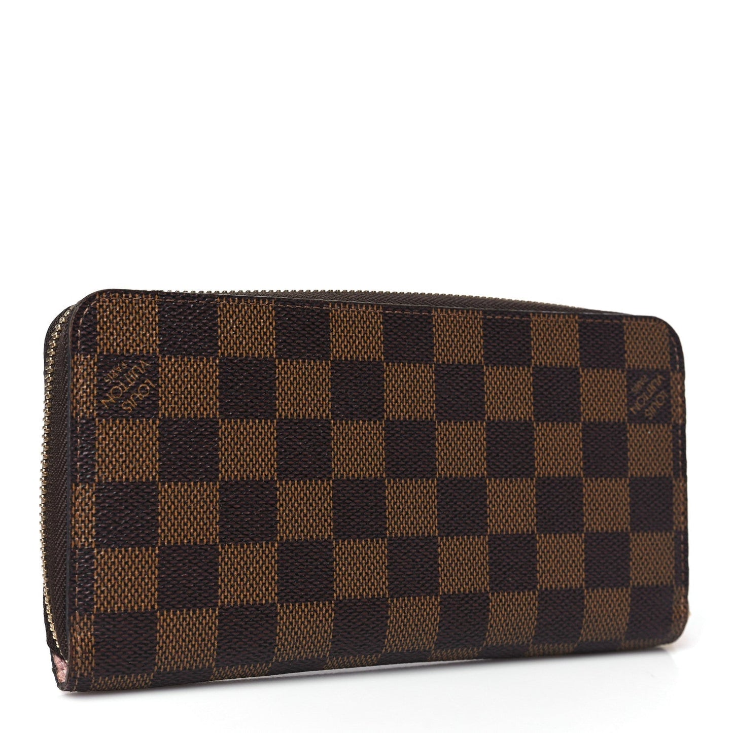Louis Vuitton Damier Ebene Zippy Wallet Rose Ballerine
