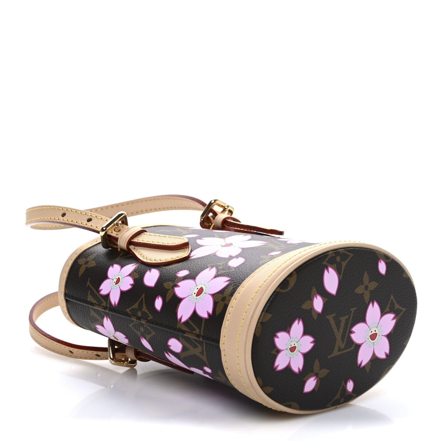 Louis Vuitton LV X TM Monogram Cherry Blossom Nano Bucket Sakura Brown
