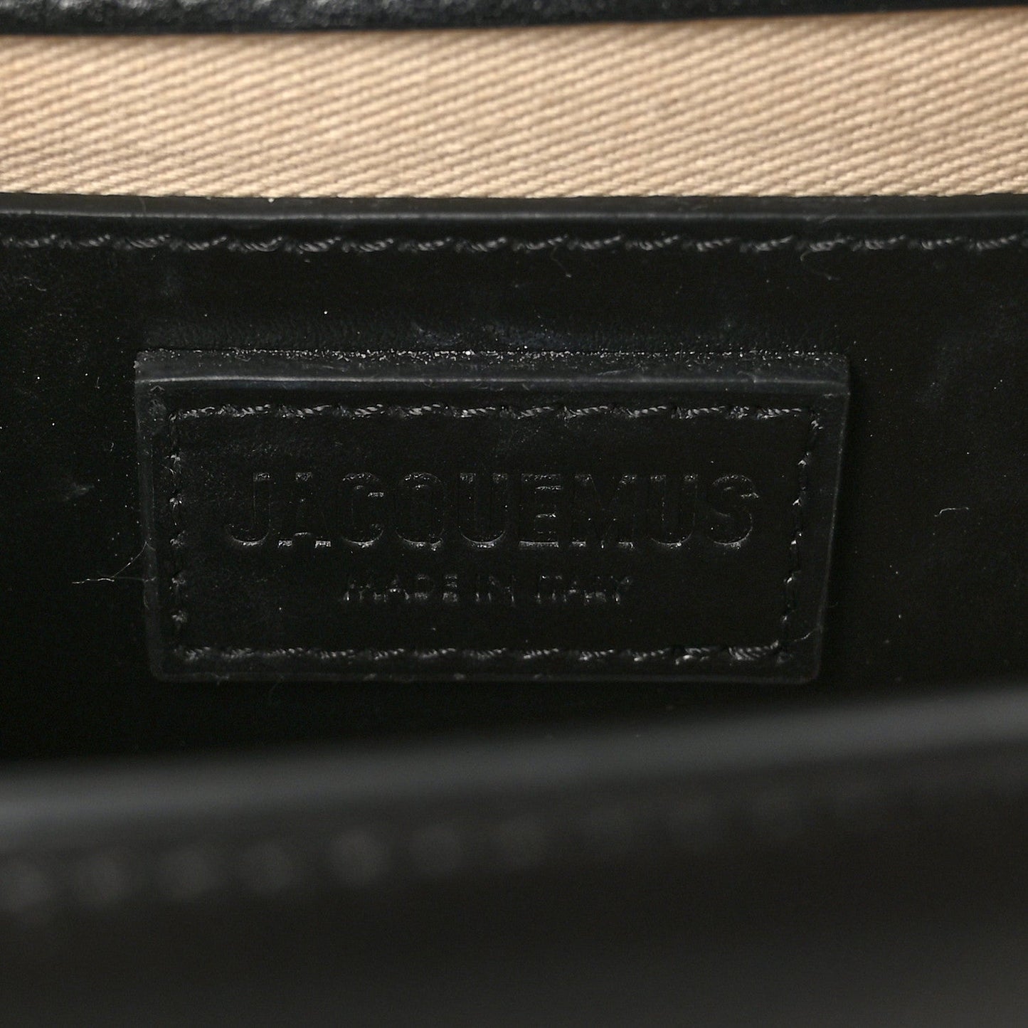 Jacquemus Smooth Calfskin Le Grand Bambino Black