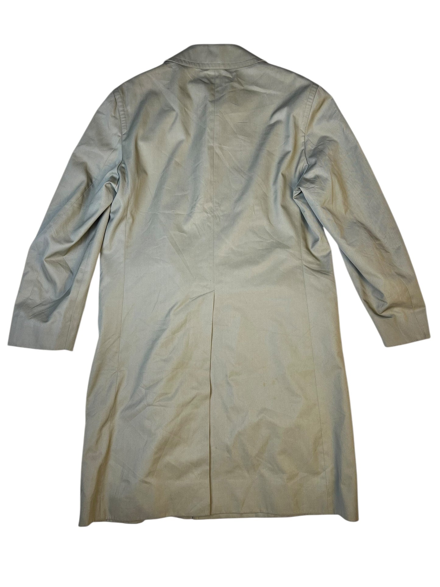 Burberry   Khaki Plaid Lined Coat