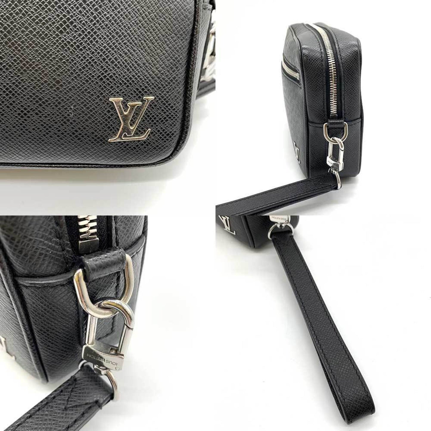 Louis Vuitton Pochette Kasai  Leather Clutch Bag