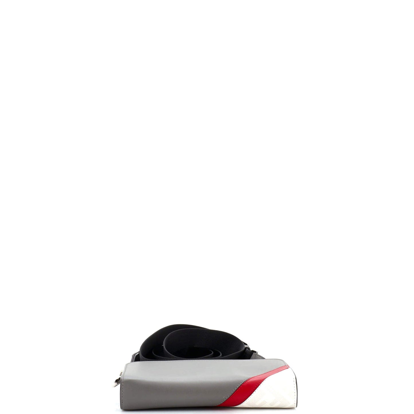 Clutch with Strap Zucca Coated Canvas and Leather