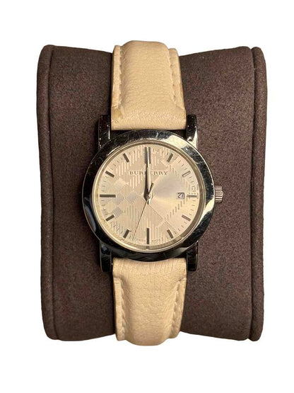 Burberry White Dial White Band