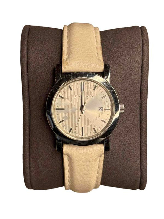 Burberry White Dial White Band