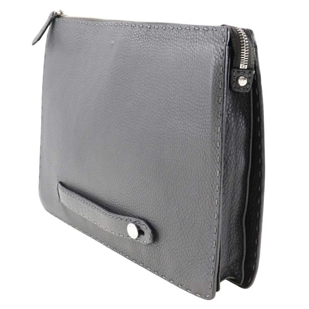 Fendi Selleria  Leather Clutch Bag