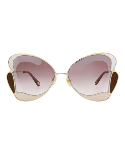 CHL - CC oe Cat Eye-Frame Metal Sunglasses