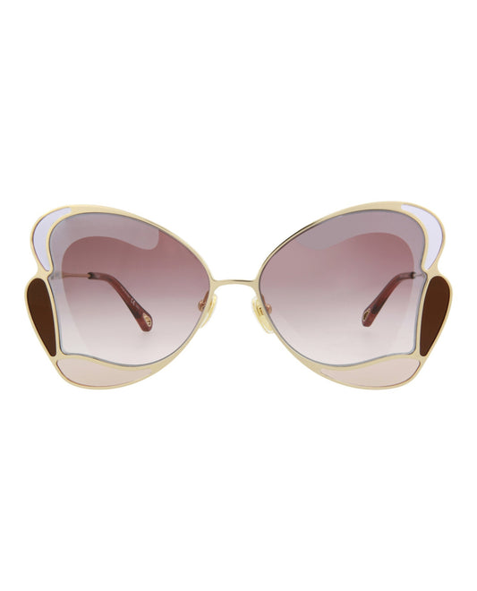 CHL - CC oe Cat Eye-Frame Metal Sunglasses