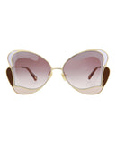 CHL - CC oe Cat Eye-Frame Metal Sunglasses