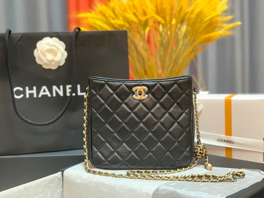 CHL - Hobo Handbag Black Bag For Women 16cm/6in