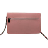 Chanel   Pink Caviar Timeless Wallet On Chain WOC