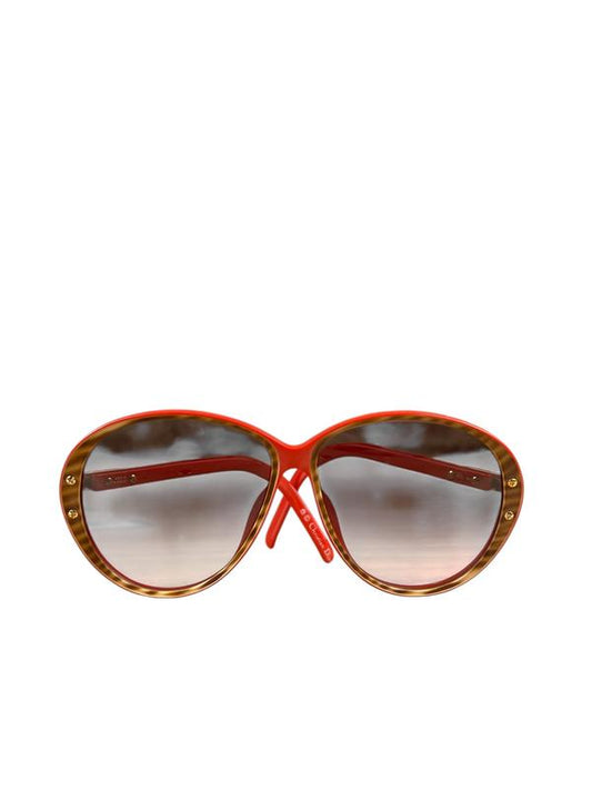 Dior Red Sunglasses With Brown Rim
