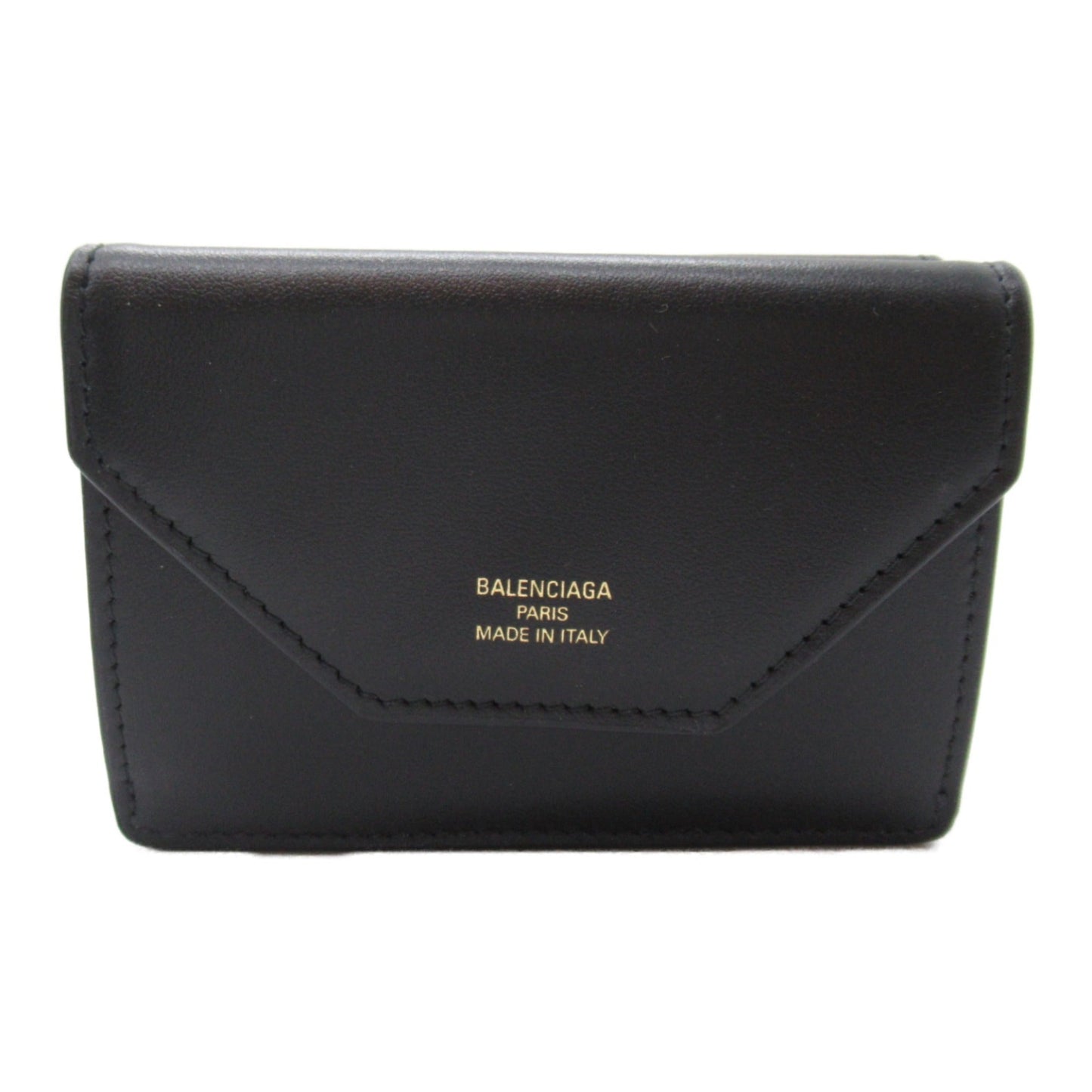 Blnciaga  Leather Middle Wallet (Tri-Fold)