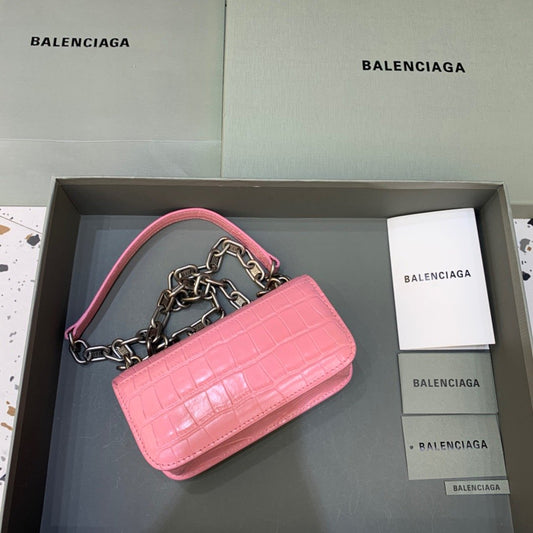 BLN-Ciaga Gossip Small On Chain Shoulder Bag Pink, For Women,  Bags 7.4in/19cm