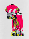 DIOR Pink Multicolor Size US 4/12 Top & Skirt Outfit