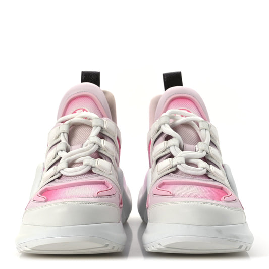 Louis Vuitton Calfskin Technical Nylon LV Archlight Sneaker Rose Clair