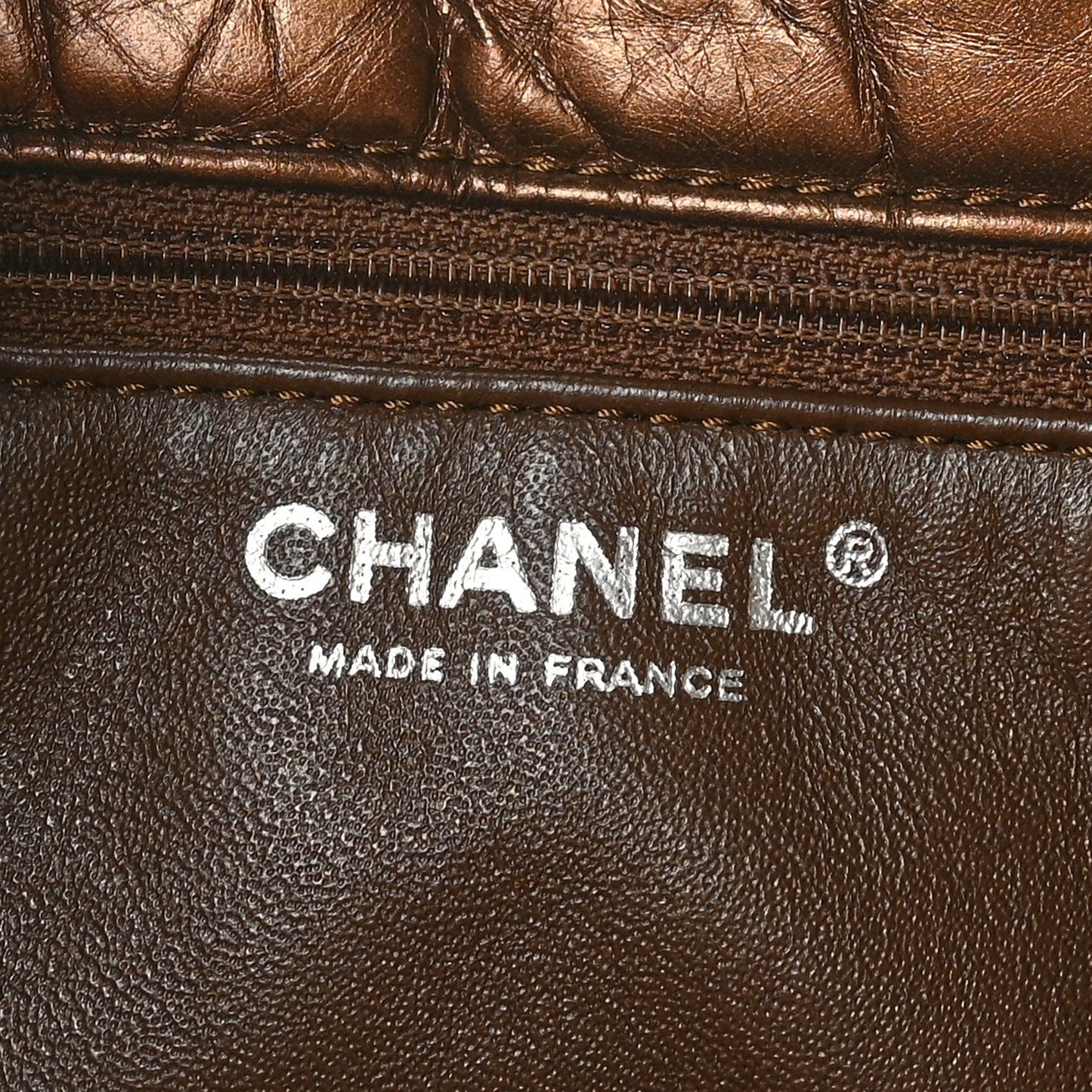 Amelia Aged Calfskin Reissue 2.55 Tote Bronze