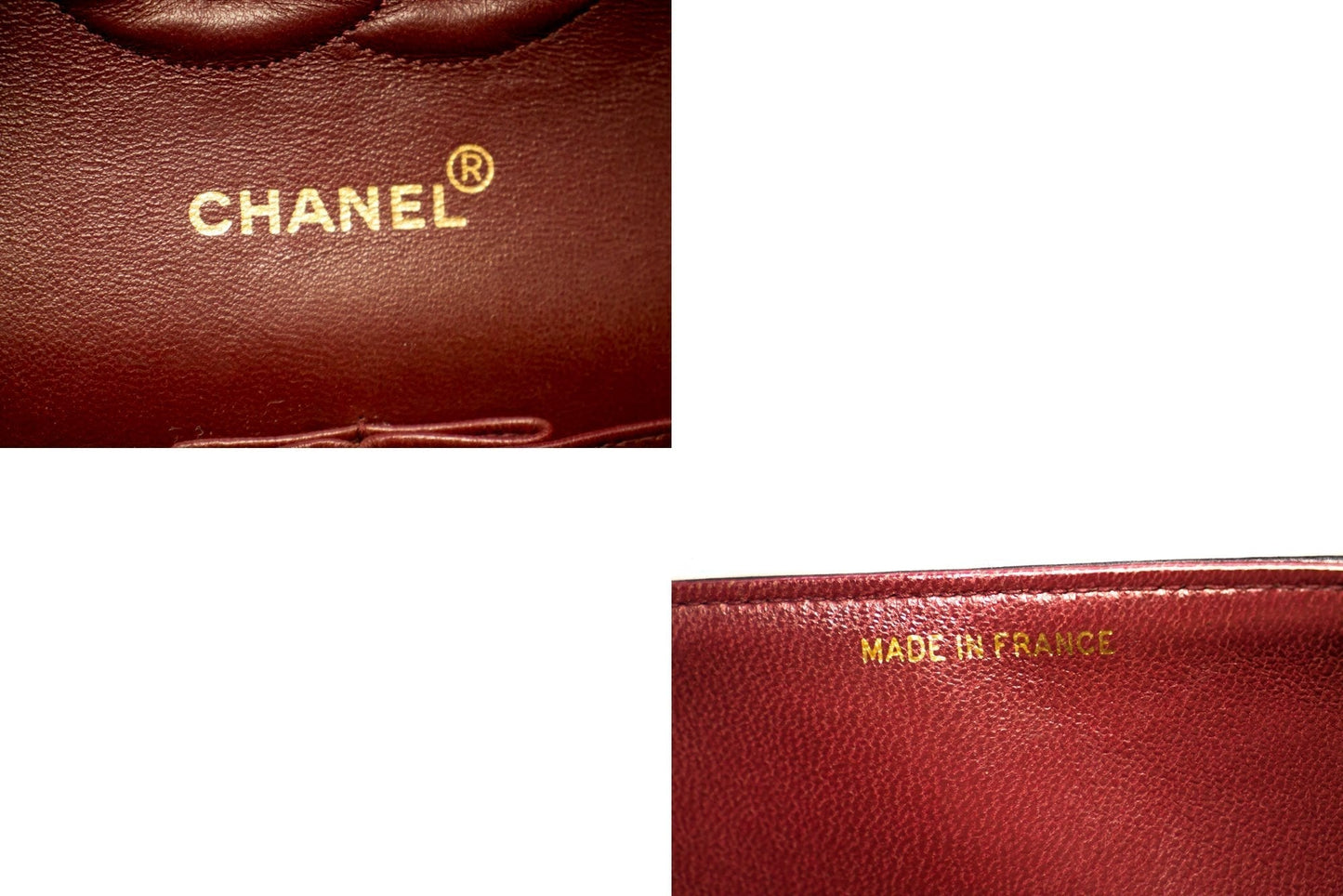 CHANEL 2.55 Double Flap Medium Chain Shoulder Bag Black Lambskin