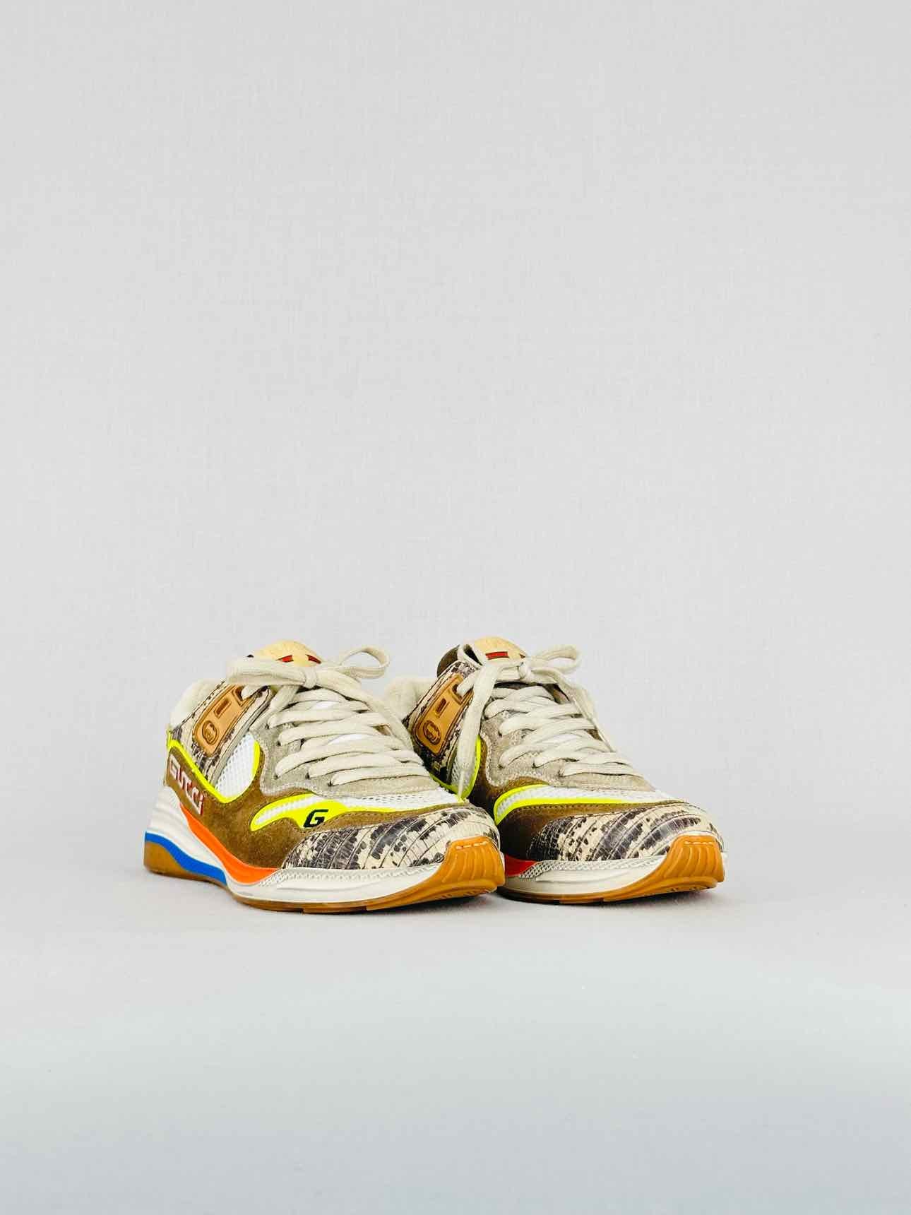 GUCCI Ultrapace White Multicolor Size EU 35 Sneakers