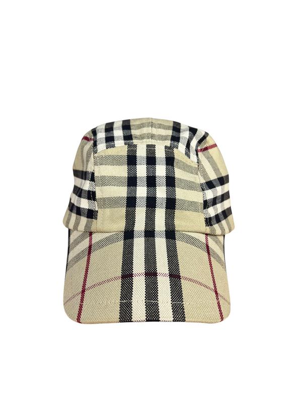 Burberry Checked Canvas Baseball Cap