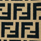 FENDI Beige & Black FF Motif Size Small Short Dress