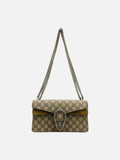 GUCCI Dionysus Beige GG Embossed Shoulder Bag