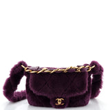 CHANEL Coconing Flap Bag Quilted Shearling with Lambskin