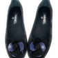 Chanel 16A CC Black Suede Camellia Ballerina Flats