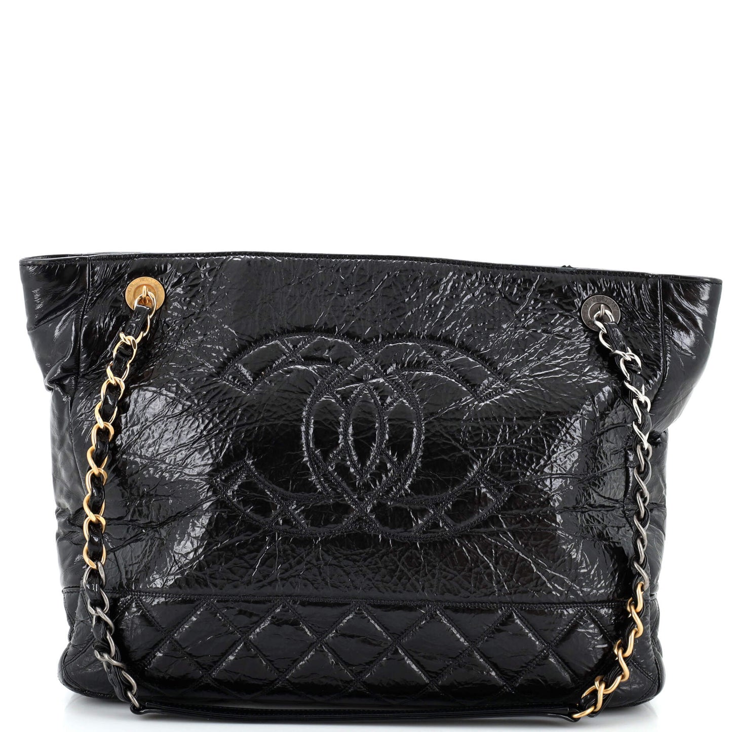 CHANEL Paris-31 Rue Cambon Timeless CC Shopping Tote Quilted Shiny Aged Calfskin Medium