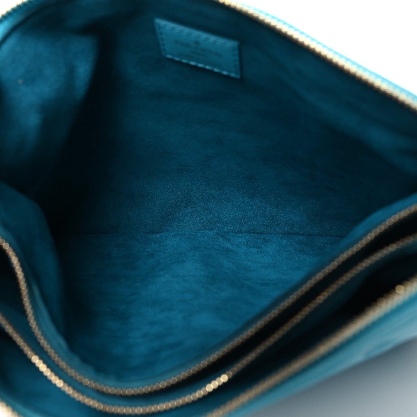 Louis Vuitton Lambskin Embossed Monogram Coussin PM Turquoise