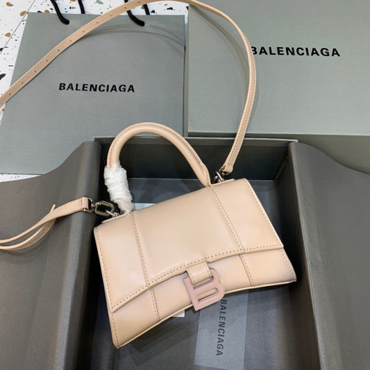 BLN-Ciaga Hourglass XS Handbag In Beige, For Women,  Bags 7.4in/19cm