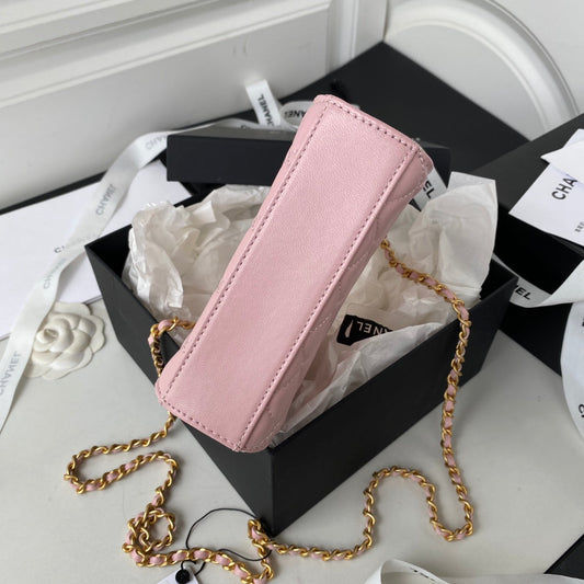 CHL -  Clutch With Chain Gold Hardware PiNike For Women Handbags, Shoulder Bags 5.7in/14.5cm