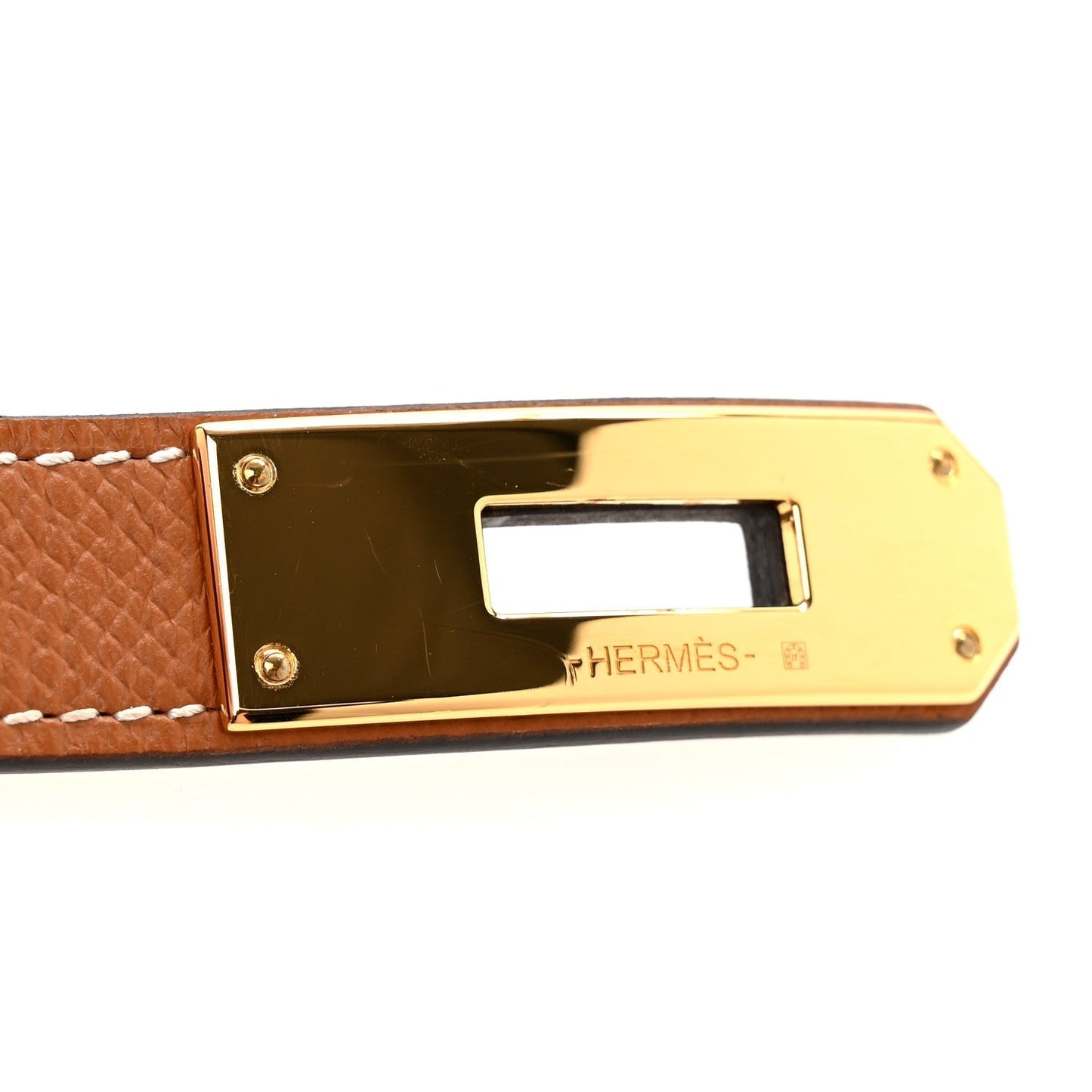Amelia Epsom Kelly Belt Gold