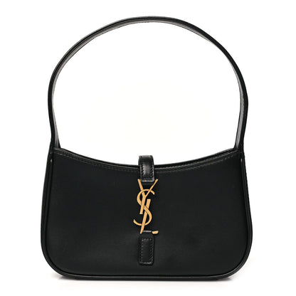 Saint Laurent Smooth Calfskin Le 5 A 7 Mini Hobo Black