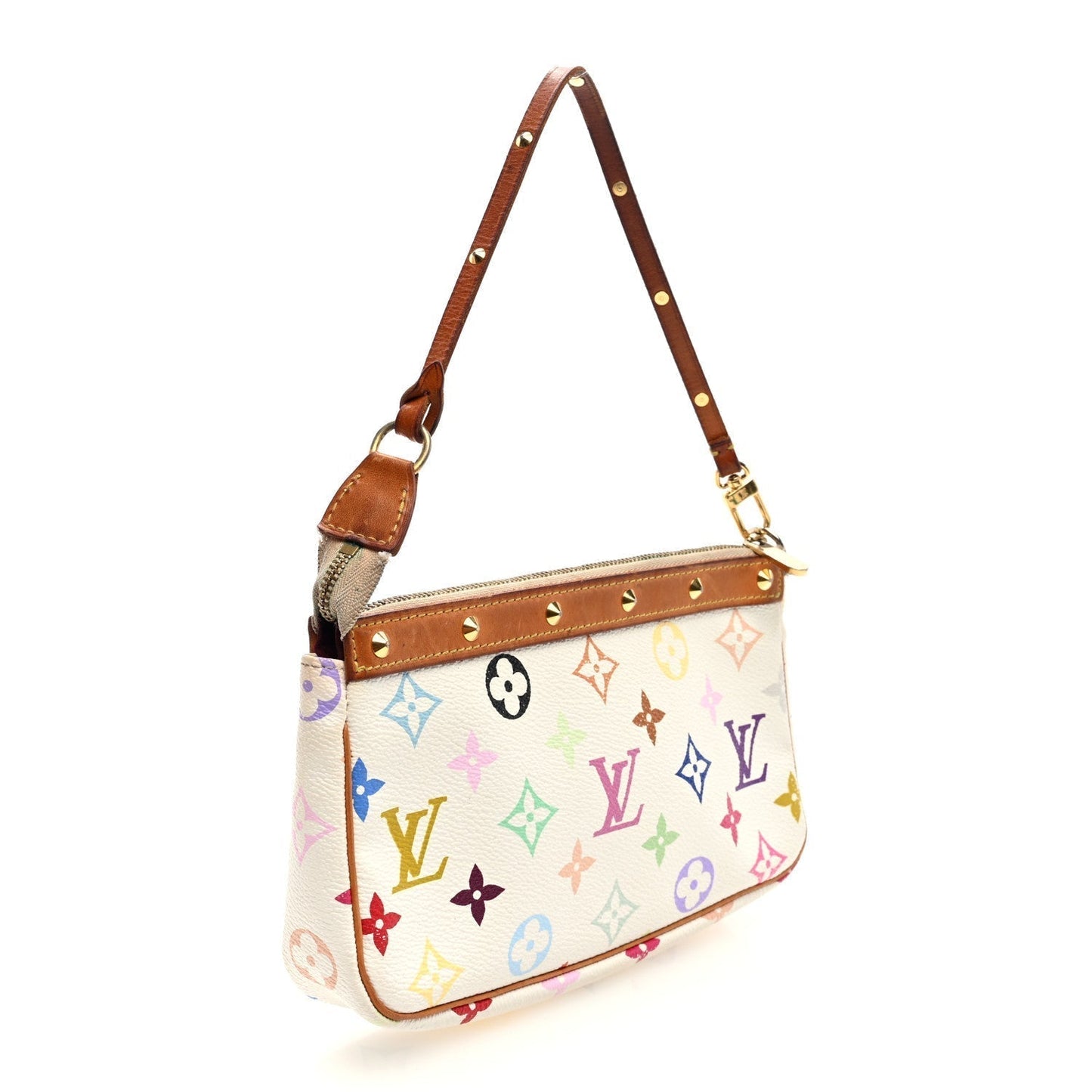 Louis Vuitton Monogram Pochette Accessories White